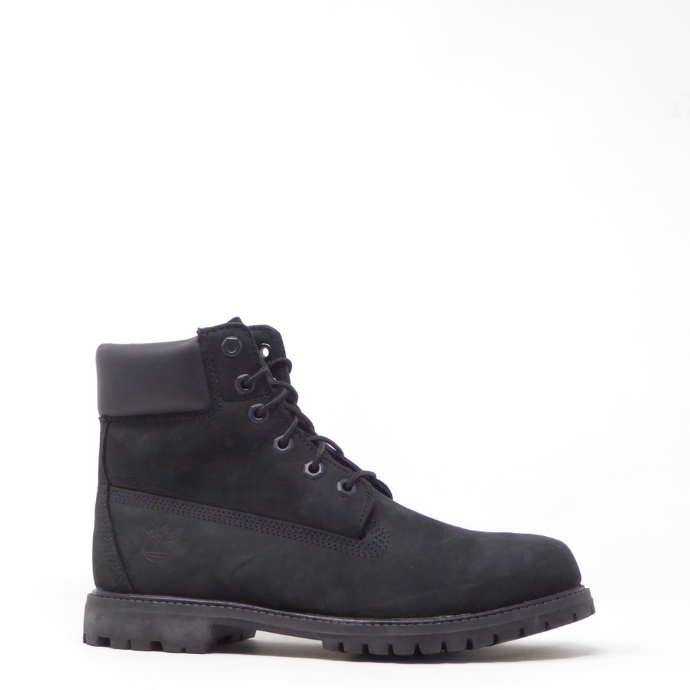Timberland Womens Boots Black 6-Inch Premium Waterproof Nubuck 9.5